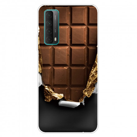 Huawei P Smart 2021 Cover Flexibele Chocolade