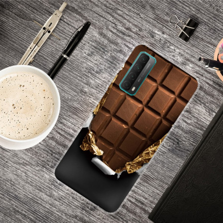 Huawei P Smart 2021 Cover Flexibele Chocolade