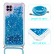 Samsung Galaxy A12 Glitter Hoesje met Lanyard