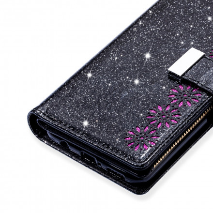 Xiaomi Mi Note 10 / Note 10 Pro Glitter Portemonnee Zip Case