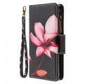 Xiaomi Mi Note 10 / Note 10 Pro Hoesje Pocket Zipped Flower