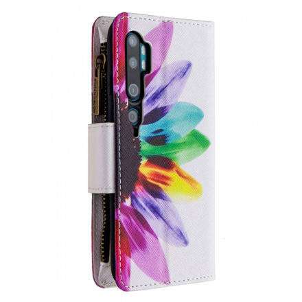 Xiaomi Mi Note 10 / Note 10 Pro Hoesje Pocket Zipped Flower