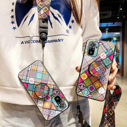 Xiaomi Redmi Note 10 / Note 10s Magnetische Patchwork geval