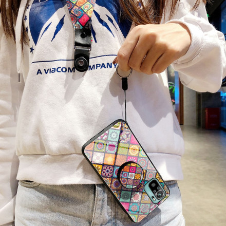 Xiaomi Redmi Note 10 / Note 10s Magnetische Patchwork geval