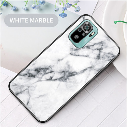 Xiaomi Redmi Note 10 / Note 10s gehard glas geval marmeren kleuren Xiaomi Redmi Note 10 / Note 10s gehard glas geval marmeren kleuren