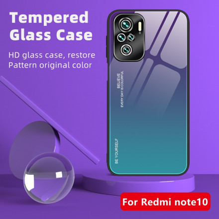 Xiaomi Redmi Note 10 / Note 10s gehard glas Case Be Yourself Xiaomi Redmi Note 10 / Note 10s gehard glas Case Be Yourself