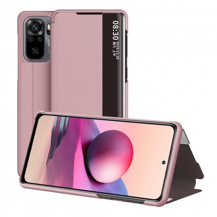 Bekijk Cover Xiaomi Redmi Note 10 / Note 10s Premium Kunstleer