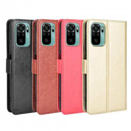 Xiaomi Redmi Note 10 / Note 10s Faux glanzend lederen hoesje