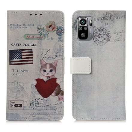Xiaomi Redmi Note 10 / Note 10s Traveller Cat Case