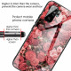Xiaomi Redmi Note 10 / Note 10s gehard glas case roze bloemen