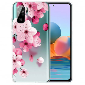 Xiaomi Redmi Note 10 / Note 10s Hoesje Kleine Roze Bloemen