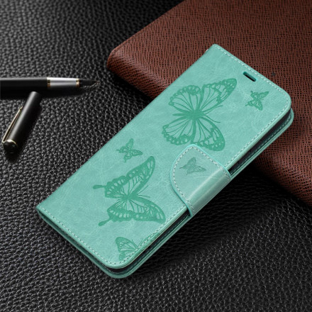 Xiaomi Redmi Note 10 / Note 10s Vlinder afgedrukt Strap Case