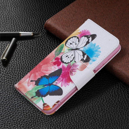 Xiaomi Redmi Note 10 / Note 10s Case Geschilderd Vlinders en Bloemen