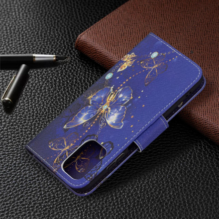 Xiaomi Redmi Note 10 / Note 10s Goud Vlinder Case