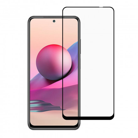 Xiaomi Redmi Note 10 / Note 10s zwart Contour gehard glas screenprotector