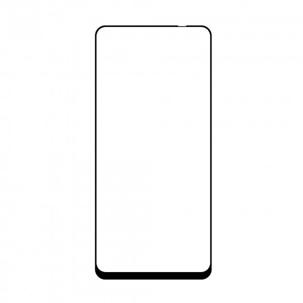 Xiaomi Redmi Note 10 / Note 10s zwart Contour gehard glas screenprotector