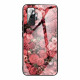 Xiaomi Redmi Note 10 Pro Hard Cover Glas Roze Bloemen