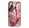 Xiaomi Redmi Note 10 Pro Hard Cover Glas Roze Bloemen