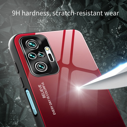 Xiaomi Redmi Note 10 Pro Geval Gehard Glas Wees Jezelf