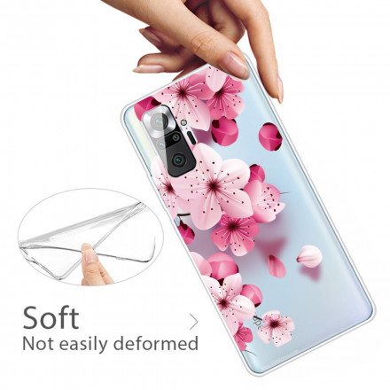 Xiaomi Redmi Note 10 Pro Hoesje Kleine Roze Bloemen