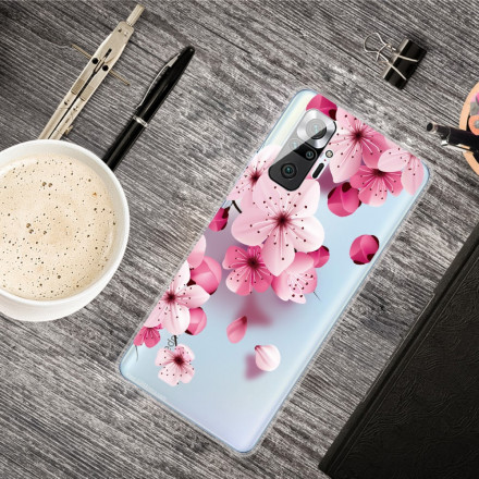 Xiaomi Redmi Note 10 Pro Hoesje Kleine Roze Bloemen