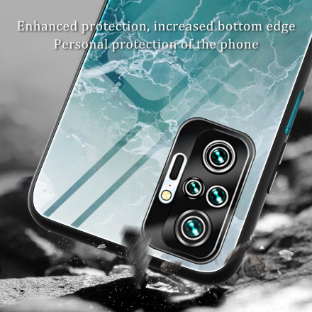 Xiaomi Redmi Note 10 Pro Case gehard glas ontwerp kleuren