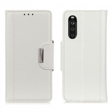 Sony Xperia 10 III kunstlederen hoesje Elegance Clasp