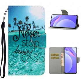Xiaomi Mi 10T Lite 5G / Redmi Note 9 Pro 5G geval Never Stop Dreaming Marine