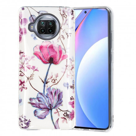 Xiaomi Mi 10T Lite 5G / Redmi Note 9 Pro 5G geval gemarmerd bloemen