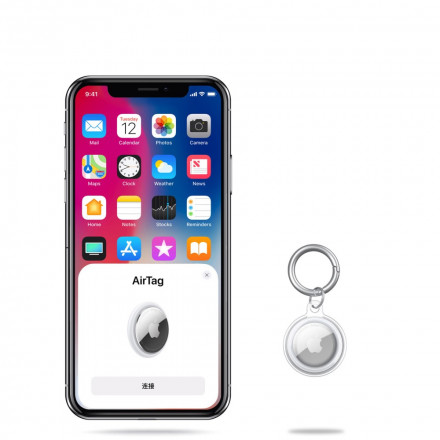 AirTag Silicone Sleutelhanger Clear AirTag Silicone Sleutelhanger Clear