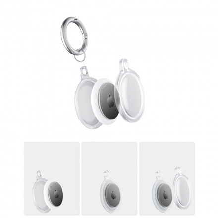AirTag Silicone Sleutelhanger Clear AirTag Silicone Sleutelhanger Clear