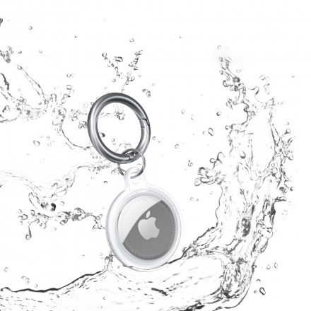 AirTag Silicone Sleutelhanger Clear AirTag Silicone Sleutelhanger Clear