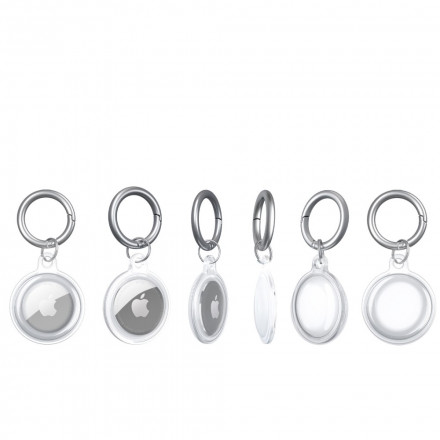 AirTag Silicone Sleutelhanger Clear AirTag Silicone Sleutelhanger Clear
