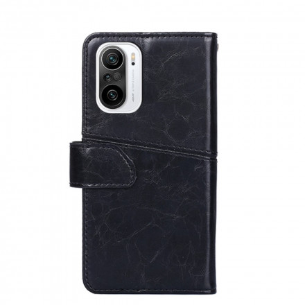 Case Poco F3 / Xiaomi Mi 11i 5G Geometrische leer effect