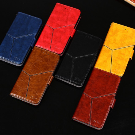 Case Poco F3 / Xiaomi Mi 11i 5G Geometrische leer effect