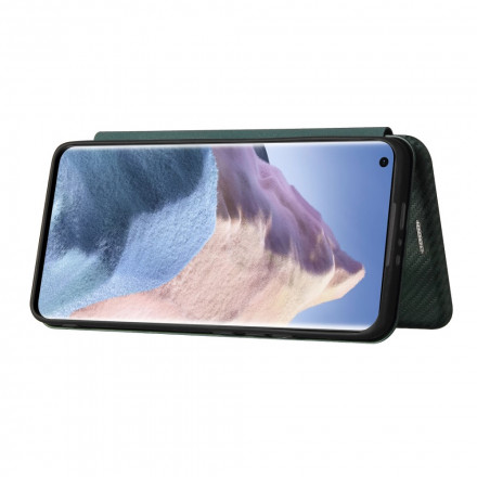 Flip Cover Xiaomi Mi 11 Ultra Koolstofvezel met Ring Steun