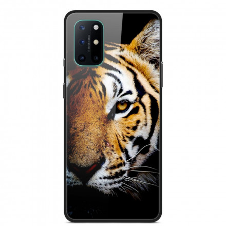 OnePlus 8T Geval gehard glas Tiger Realistic