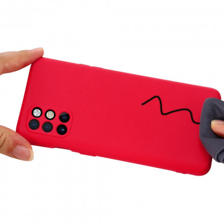 OnePlus 8T vloeistof siliconen case met riem