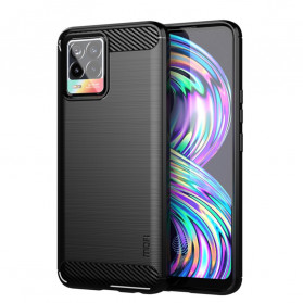 Realme 8 / 8 Pro Geborsteld Koolstofvezel Hoesje MOFI
