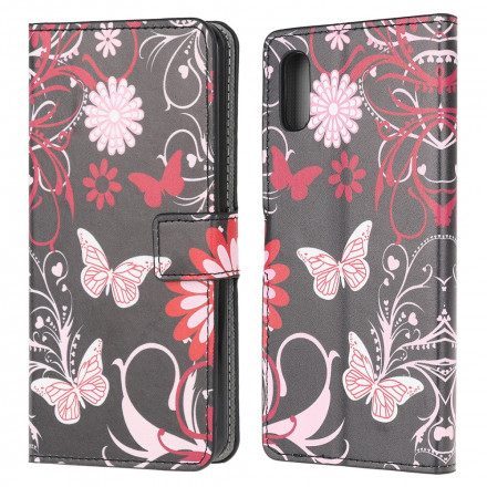 Samsung Galaxy XCover 5 Hoesje Vlinders en Bloemen