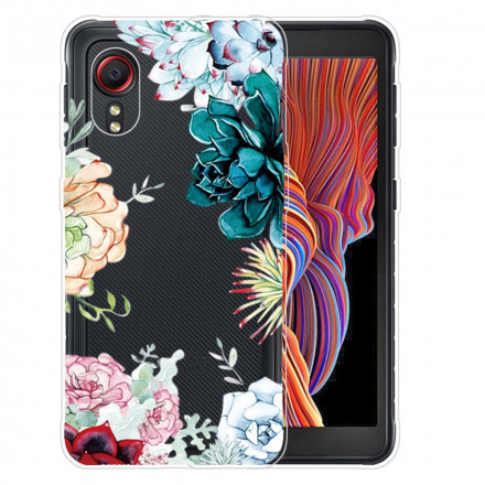 Samsung Galaxy XCover 5 heldere aquarel bloem case