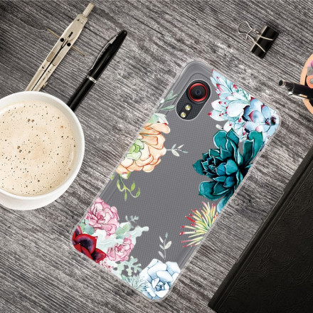 Samsung Galaxy XCover 5 heldere aquarel bloem case
