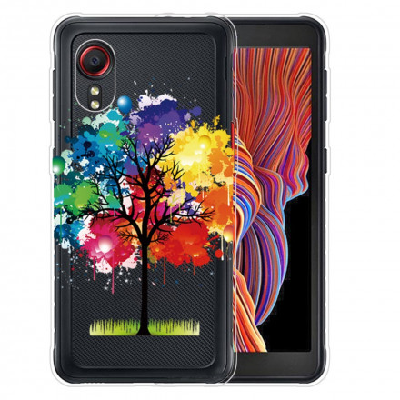 Samsung Galaxy XCover 5 heldere aquarel boom case