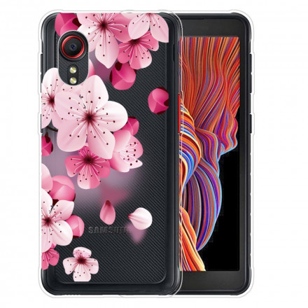 Samsung Galaxy XCover 5 Kleine Roze Bloemen Hoesje