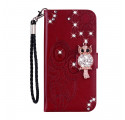 Samsung Galaxy XCover 5 Hoesje Mandala Uil en Charm