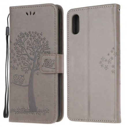 Samsung Galaxy XCover 5 Boom en Uil Koord Hoesje Samsung Galaxy XCover 5 Boom en Uil Koord Hoesje