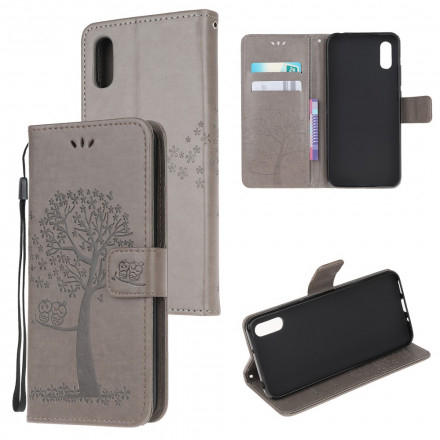 Samsung Galaxy XCover 5 Boom en Uil Koord Hoesje Samsung Galaxy XCover 5 Boom en Uil Koord Hoesje