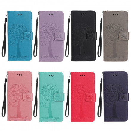Samsung Galaxy XCover 5 Boom en Uil Koord Hoesje Samsung Galaxy XCover 5 Boom en Uil Koord Hoesje