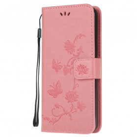 Samsung Galaxy XCover 5 Vlinders en Bloemen Strap Case