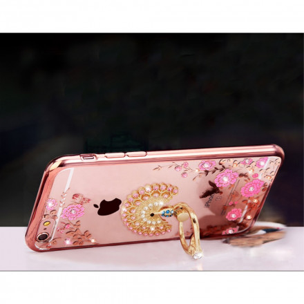 Paarse Diamanten Ring Houder Smart Phone